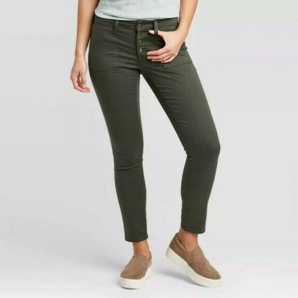 Universal Thread Denim - NWOT Universal Thread Mid Rise Skinny Green Jeans